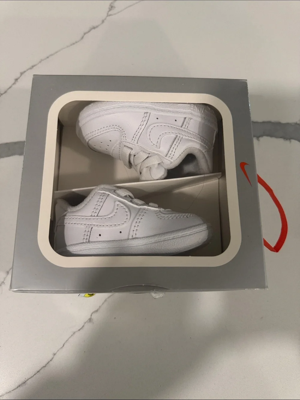 Nike White Baby & Walker Leather Sneakers
